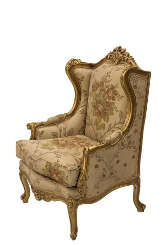 Floral Gold Chair