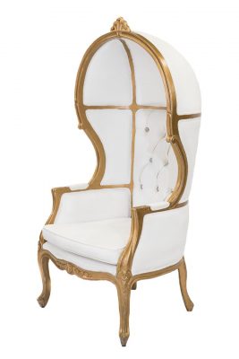 Ivory & Gold Porter Chair
