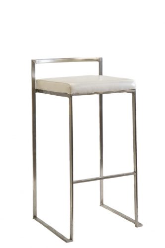 Ivory & Silver Stool