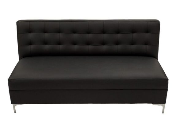 Black Armless Sofa